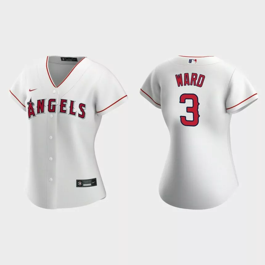 Women Los Angeles Angels Taylor Ward White Replica Jersey
