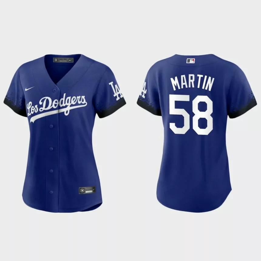 Women Los Angeles Dodgers Chris Martin Royal City Connect Replica Jersey