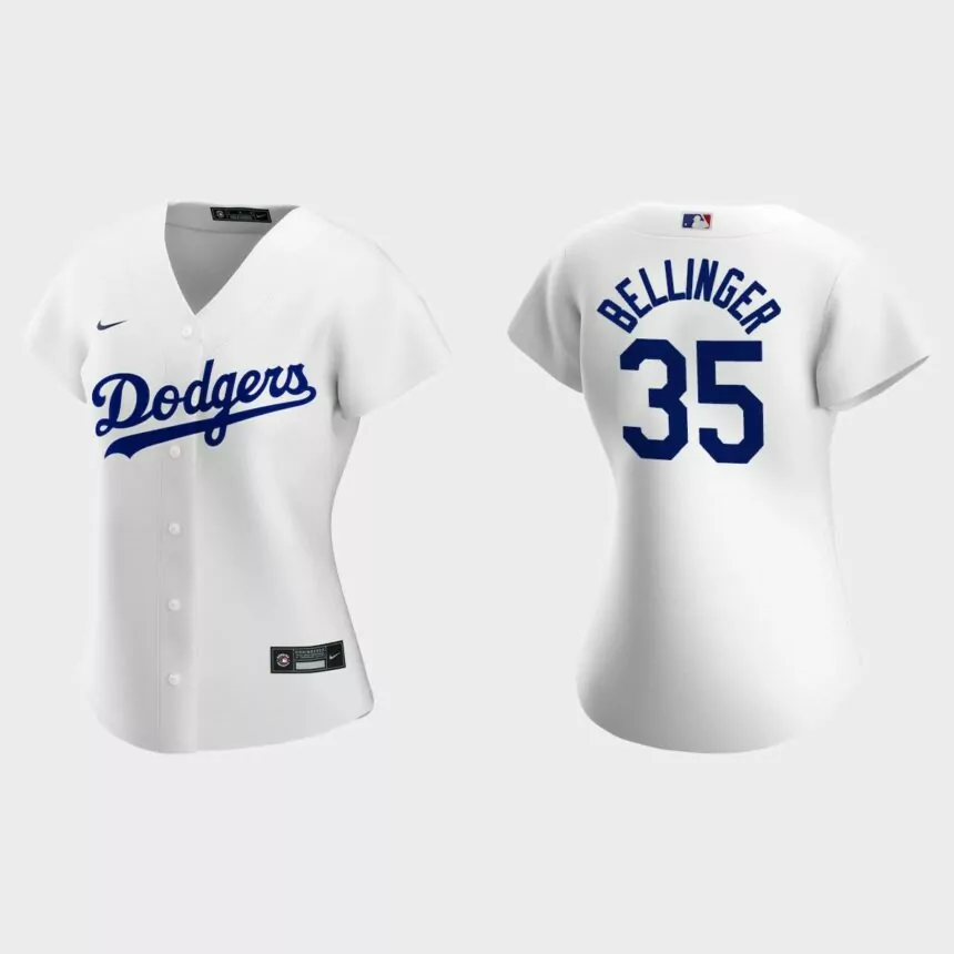 Women Los Angeles Dodgers Cody Bellinger White Replica Home Jersey
