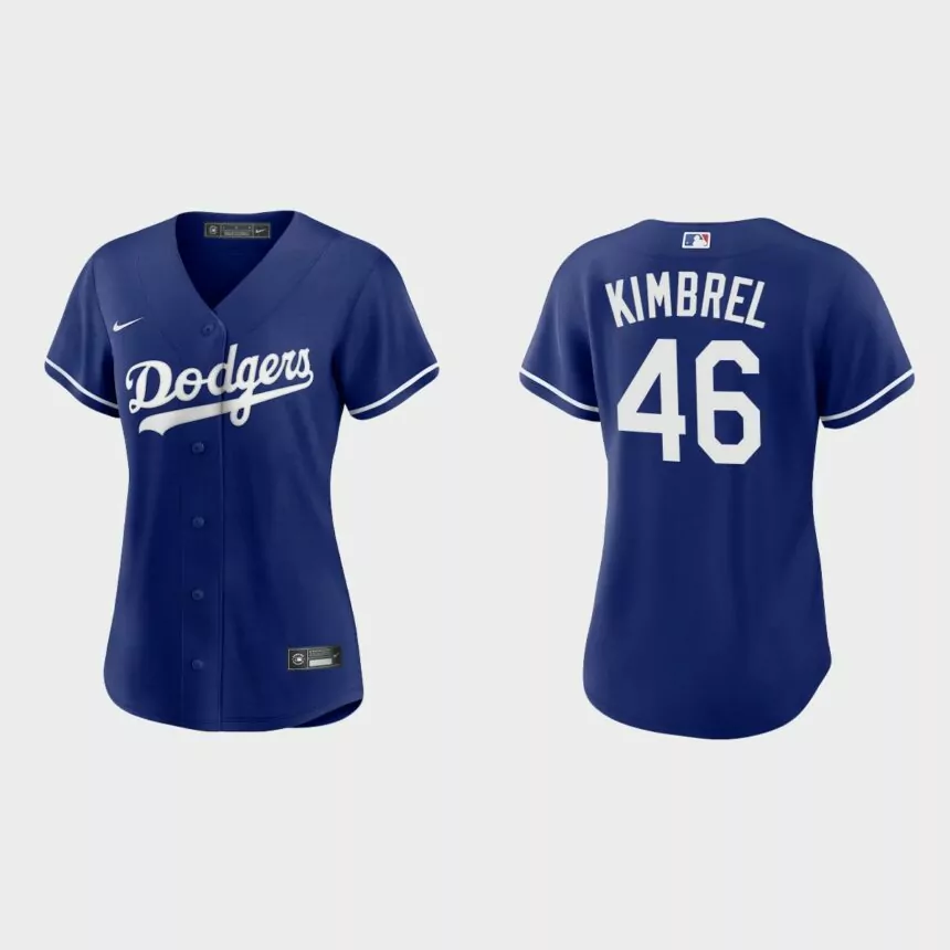 Women Los Angeles Dodgers Craig Kimbrel Royal Replica Alternate Jersey