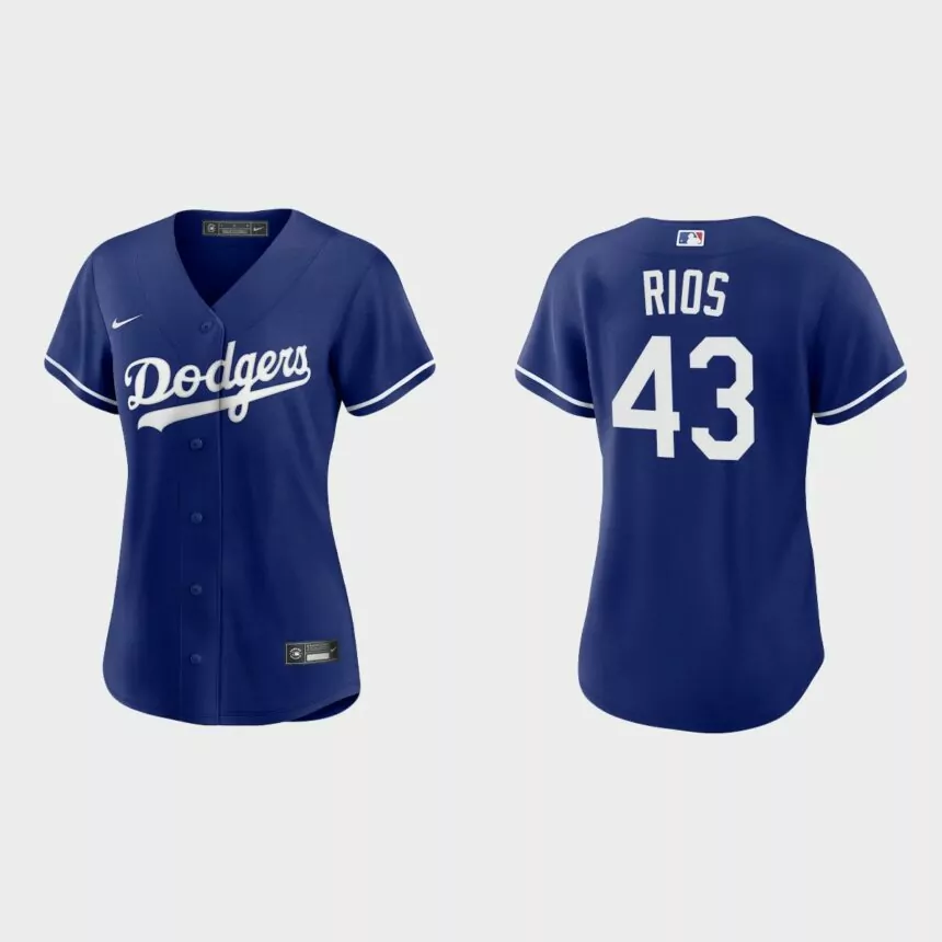 Women Los Angeles Dodgers Edwin Rios Royal Replica Alternate Jersey