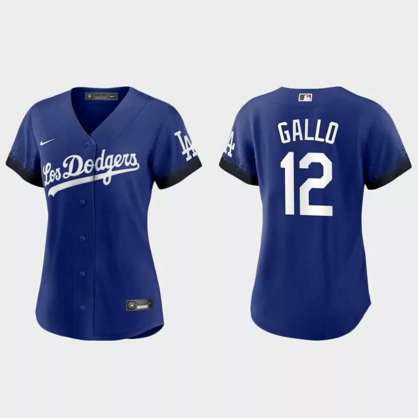 Women Los Angeles Dodgers Joey Gallo Royal City Connect Replica Jersey