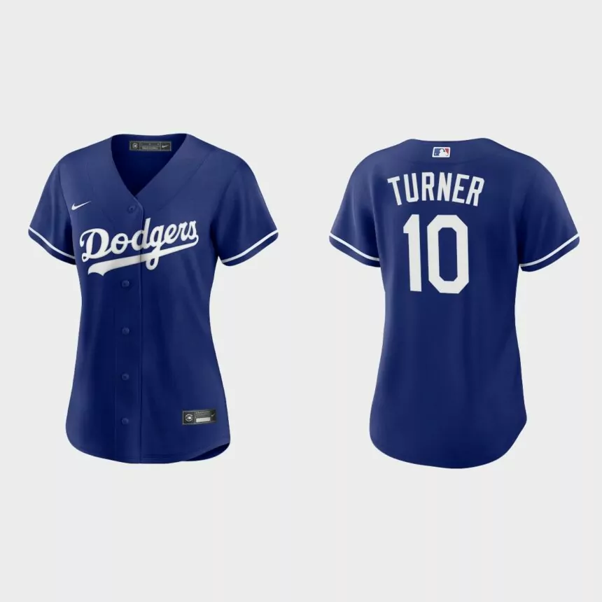 Women Los Angeles Dodgers Justin Turner Royal Replica Alternate Jersey