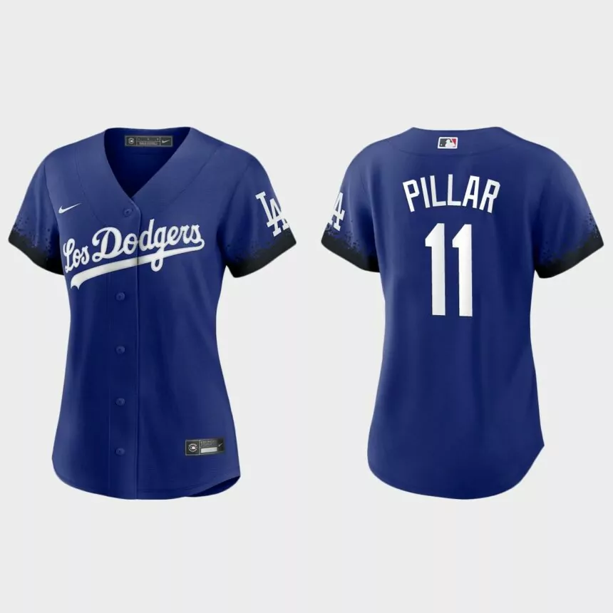 Women Los Angeles Dodgers Kevin Pillar Royal City Connect Replica Jersey