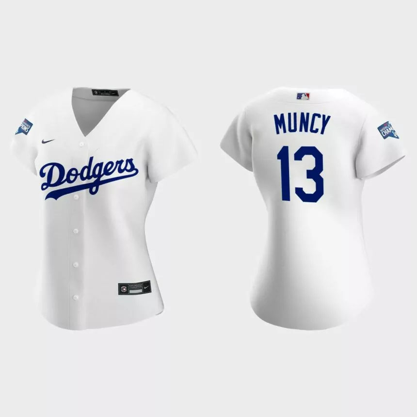 Women Los Angeles Dodgers Max Muncy Black 2020 World Series Champions Home Replica Player Jersey
