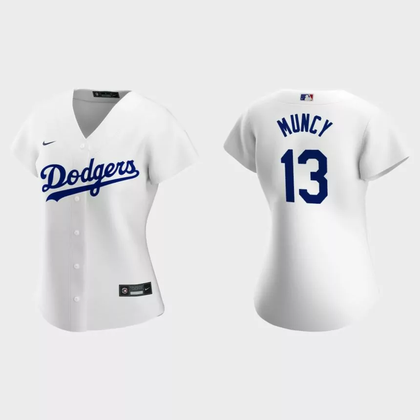 Women Los Angeles Dodgers Max Muncy White Replica Home Jersey