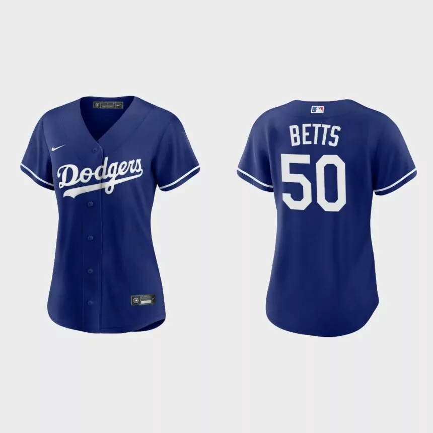 Women Los Angeles Dodgers Mookie Betts Royal Replica Alternate Jersey