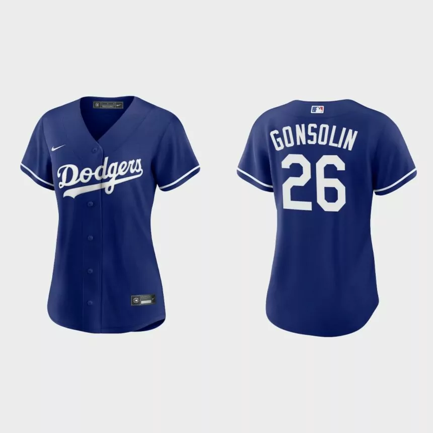 Women Los Angeles Dodgers Tony Gonsolin Royal Replica Alternate Jersey
