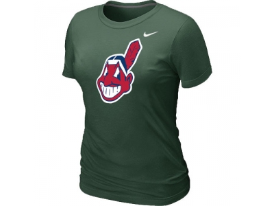 Women MLB Cleveland Indians Heathered NEW D.Green Blendeds T-Shirt