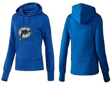 Women Miami Dolphins Logo Pullover Hoodie-- (1)