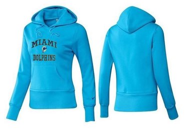 Women Miami Dolphins Logo Pullover Hoodie-- (14)