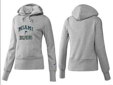 Women Miami Dolphins Logo Pullover Hoodie-- (16)