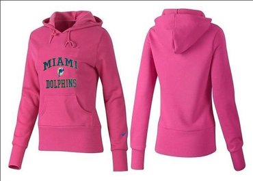 Women Miami Dolphins Logo Pullover Hoodie-- (18)