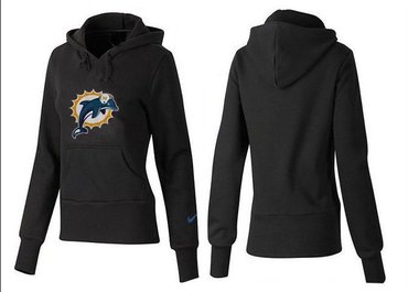 Women Miami Dolphins Logo Pullover Hoodie-- (2)