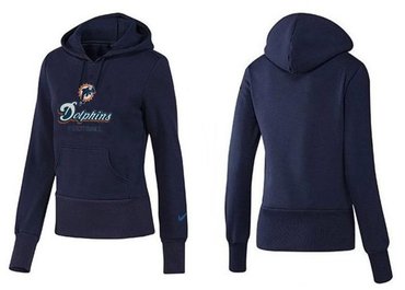 Women Miami Dolphins Logo Pullover Hoodie-- (38)