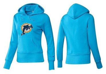 Women Miami Dolphins Logo Pullover Hoodie-- (4)