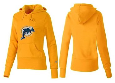 Women Miami Dolphins Logo Pullover Hoodie-- (5)
