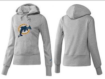 Women Miami Dolphins Logo Pullover Hoodie-- (6)