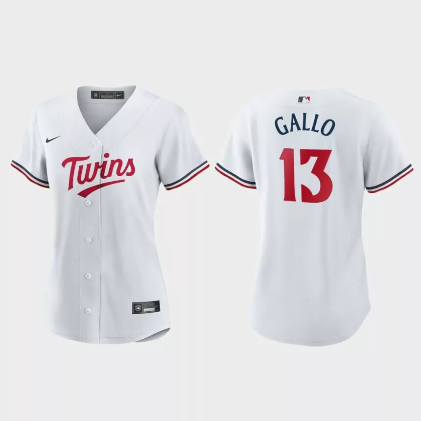 Women Minnesota Twins Joey Gallo White Replica Home Jersey