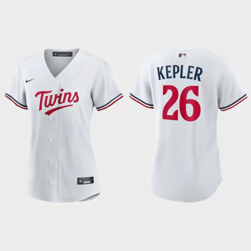 Women Minnesota Twins Max Kepler White Replica Home Jersey