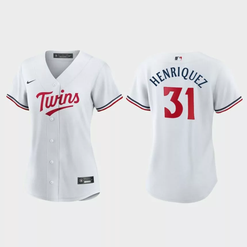 Women Minnesota Twins Ronny Henriquez White Replica Home Jersey