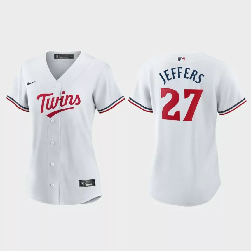 Women Minnesota Twins Ryan Jeffers White Replica Home Jersey