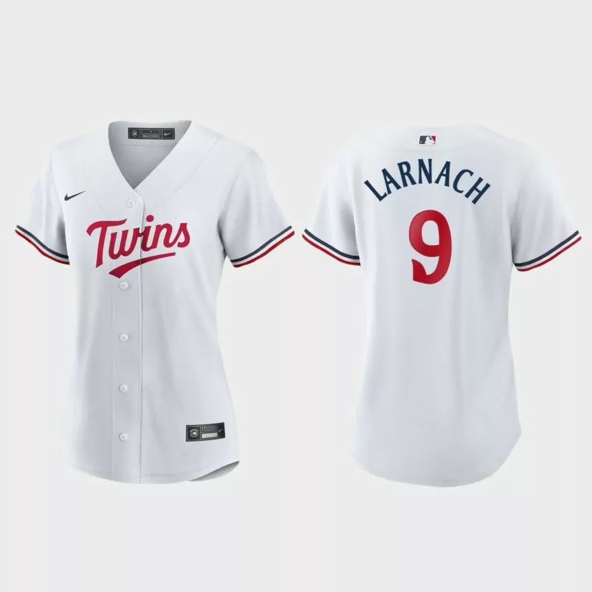 Women Minnesota Twins Trevor Larnach White Replica Home Jersey