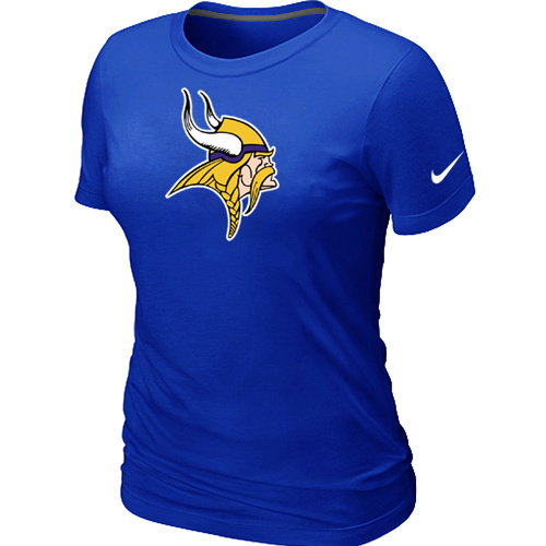 Women Minnesota Vikings Blue T-Shirts