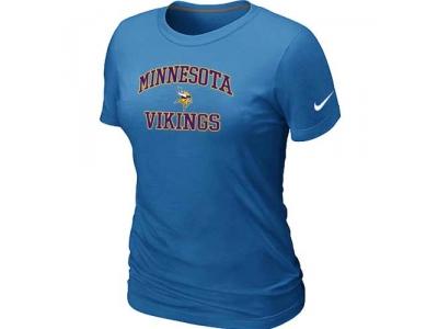 Women Minnesota Vikings Heart & Soul L.blue T-Shirt