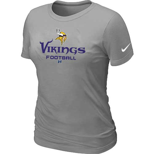 Women Minnesota Vikings L.Grey T-Shirt