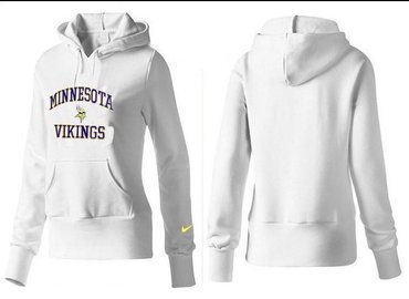 Women Minnesota Vikings Logo Pullover Hoodie-- (10)