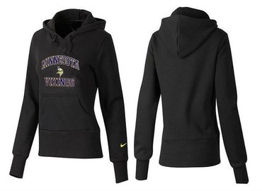 Women Minnesota Vikings Logo Pullover Hoodie-- (12)