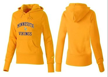 Women Minnesota Vikings Logo Pullover Hoodie-- (15)