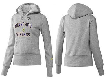 Women Minnesota Vikings Logo Pullover Hoodie-- (16)