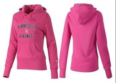Women Minnesota Vikings Logo Pullover Hoodie-- (18)