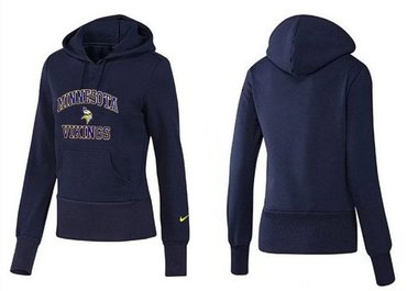 Women Minnesota Vikings Logo Pullover Hoodie-- (19)