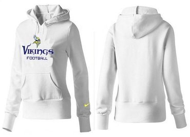 Women Minnesota Vikings Logo Pullover Hoodie-- (20)