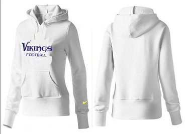 Women Minnesota Vikings Logo Pullover Hoodie-- (40)