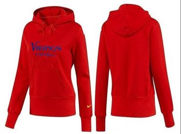 Women Minnesota Vikings Logo Pullover Hoodie-- (43)
