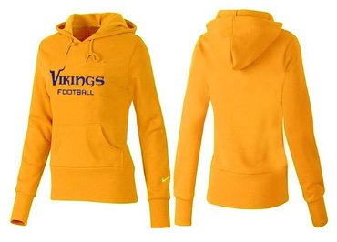 Women Minnesota Vikings Logo Pullover Hoodie-- (45)