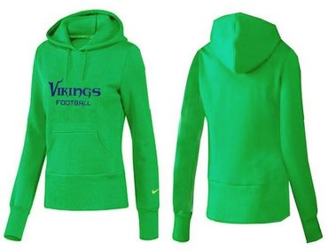 Women Minnesota Vikings Logo Pullover Hoodie-- (47)