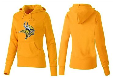 Women Minnesota Vikings Logo Pullover Hoodie-- (6)