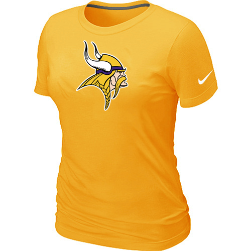 Women Minnesota Vikings Yellow T-Shirts