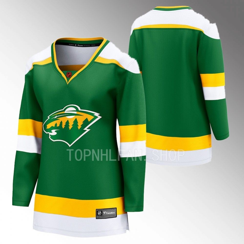Women Minnesota Wild Special Edition 2.0 Green Jersey Breakaway