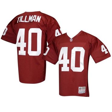 Women Mitchell And Ness 2000 Arizona Cardinals #40 Pat Tillman Red Throwback Stitched NFL Jersey