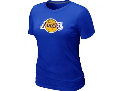 Women NBA Los Angeles Lakers Big & Tall Primary Logo Blue T-Shirt