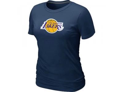 Women NBA Los Angeles Lakers Big & Tall Primary Logo D.Blue T-Shirt