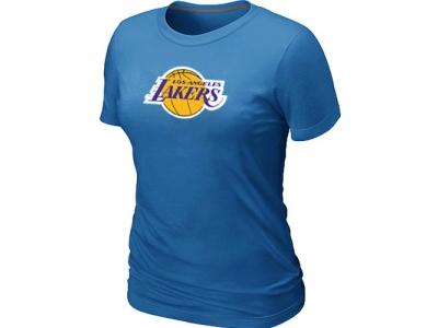 Women NBA Los Angeles Lakers Big & Tall Primary Logo L.blue T-Shirt