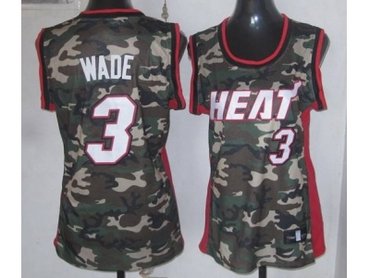 Women NBA Miami Heat #3 Wade camo