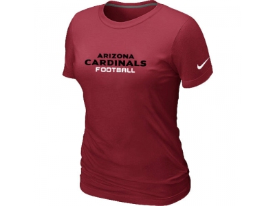 Women NEW Arizona Cardinals Sideline Legend Authentic Font T-Shirt Red